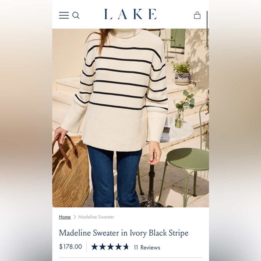 LAKE Madeline Sweater - Size M